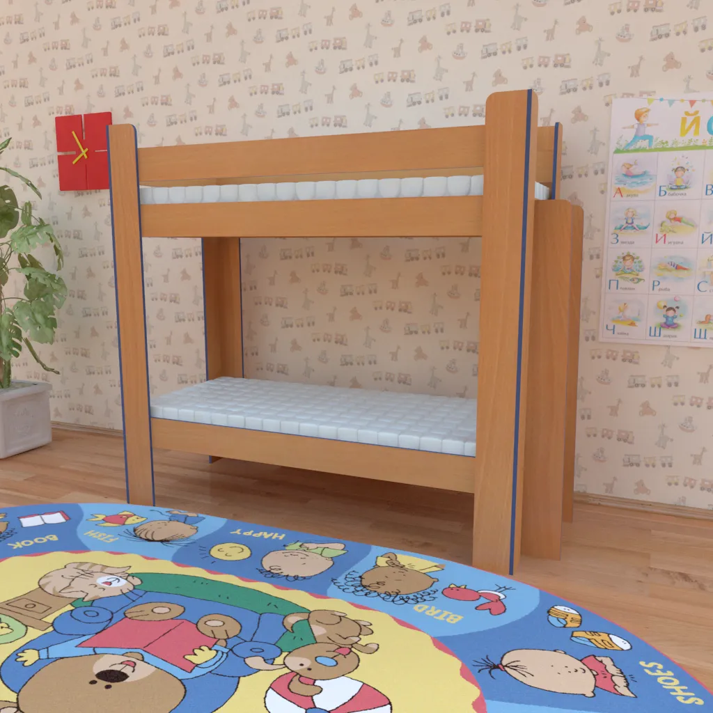 Двоярусне ліжко Дует у дитячу кімнату від виробника